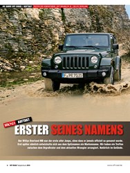 Titelbild der Ausgabe 1/2019 von 40 JAHRE OFF ROAD / AUFTAKT TREFFEN DER GENERATIONEN: JEEP WRANGLER JK / WILLYS OVERLAND: OFF ROAD AUFTAKT: ERSTER SEINES NAMENS. Zeitschriften als Abo oder epaper bei United Kiosk online kaufen.