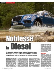 Titelbild der Ausgabe 1/2019 von EINZELTEST BENTLEY BENTAYGA DIESEL: NOBLESSE IN DIESEL. Zeitschriften als Abo oder epaper bei United Kiosk online kaufen.