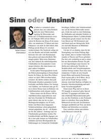 Titelbild der Ausgabe 8/2019 von INTERN: Sinn oder Unsinn?. Zeitschriften als Abo oder epaper bei United Kiosk online kaufen.