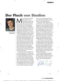 Titelbild der Ausgabe 10/2019 von INTERN: Der Fluch von Studien. Zeitschriften als Abo oder epaper bei United Kiosk online kaufen.