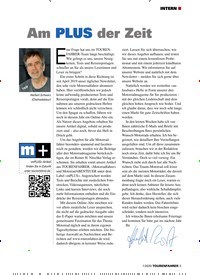 Titelbild der Ausgabe 1/2020 von INTERN: Am PLUS der Zeit. Zeitschriften als Abo oder epaper bei United Kiosk online kaufen.