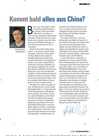 Titelbild der Ausgabe 2/2020 von INTERN: Kommt bald alles aus China?. Zeitschriften als Abo oder epaper bei United Kiosk online kaufen.