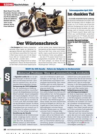 Titelbild der Ausgabe 7/2020 von Motorrad-Problem: Stau auf sommerlicher Autobahn. Zeitschriften als Abo oder epaper bei United Kiosk online kaufen.