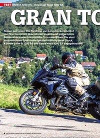 Titelbild der Ausgabe 9/2020 von BMW R 1250 RS – Kawasaki Ninja 1000 SX: GRAN TOURISMO. Zeitschriften als Abo oder epaper bei United Kiosk online kaufen.