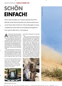 Titelbild der Ausgabe 4/2019 von ERSTER EINDRUCK: YAMAHA TÉNÉRÉ 700: SCHÖN EINFACH!. Zeitschriften als Abo oder epaper bei United Kiosk online kaufen.