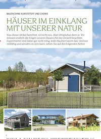 Titelbild der Ausgabe 1/2019 von BAUEN OHNE KUNSTSTOFF UND CHEMIE: HÄUSER IM EINKLANG MIT UNSERER NATUR. Zeitschriften als Abo oder epaper bei United Kiosk online kaufen.