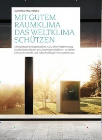 Titelbild der Ausgabe 1/2019 von KLIMANEUTRAL HEIZEN: MIT GUTEM RAUMKLIMA DAS WELTKLIMA SCHÜTZEN. Zeitschriften als Abo oder epaper bei United Kiosk online kaufen.
