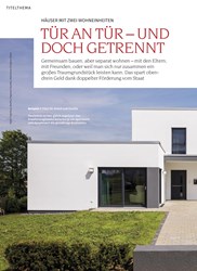 Titelbild der Ausgabe 10/2019 von TITELTHEMA: HÄUSER MIT ZWEI WOHNEINHEITEN: TÜR AN TÜR – UND DOCH GETRENNT. Zeitschriften als Abo oder epaper bei United Kiosk online kaufen.