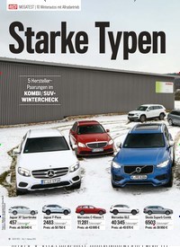 Titelbild der Ausgabe 2/2019 von MEGATEST | 10 Winterautos mit Allradantrieb: Starke Typen. Zeitschriften als Abo oder epaper bei United Kiosk online kaufen.