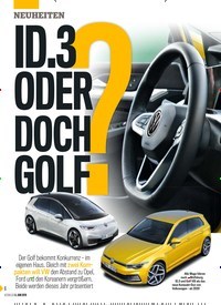 Titelbild der Ausgabe 23/2019 von ID.3 ODER DOCH GO?. Zeitschriften als Abo oder epaper bei United Kiosk online kaufen.