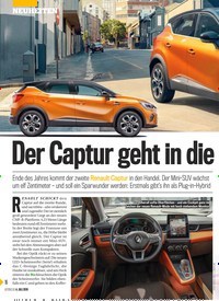 Titelbild der Ausgabe 27/2019 von Der Captur geht in die Verlängerung. Zeitschriften als Abo oder epaper bei United Kiosk online kaufen.