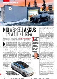 Titelbild der Ausgabe 4/2022 von NIO WECHSELT AKKUS JETZT AUCH IN EUROPA. Zeitschriften als Abo oder epaper bei United Kiosk online kaufen.