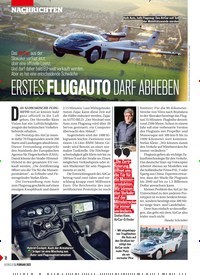 Titelbild der Ausgabe 5/2022 von ERSTES FLUGAUTO DARF ABHEBEN. Zeitschriften als Abo oder epaper bei United Kiosk online kaufen.