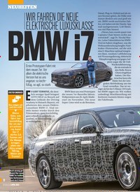 Titelbild der Ausgabe 14/2022 von BMW i7. Zeitschriften als Abo oder epaper bei United Kiosk online kaufen.