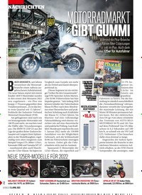 Titelbild der Ausgabe 15/2022 von MOTORRADMARKT GIBT GUMMI. Zeitschriften als Abo oder epaper bei United Kiosk online kaufen.