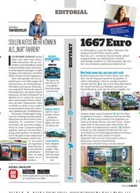 Titelbild der Ausgabe 20/2022 von SOLLEN AUTOS MEHR KÖNNEN ALS „NUR“ FAHREN?. Zeitschriften als Abo oder epaper bei United Kiosk online kaufen.