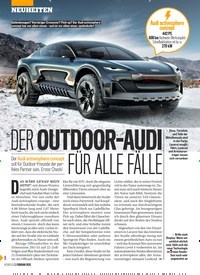 Titelbild der Ausgabe 5/2023 von DER OUTDOOR-AUDI FÜR ALLE FÄLLE. Zeitschriften als Abo oder epaper bei United Kiosk online kaufen.