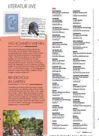 Titelbild der Ausgabe 4/2019 von LITERATUR LIVE. Zeitschriften als Abo oder epaper bei United Kiosk online kaufen.