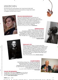 Titelbild der Ausgabe 4/2019 von LESEZEICHEN. Zeitschriften als Abo oder epaper bei United Kiosk online kaufen.