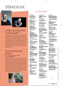 Titelbild der Ausgabe 5/2022 von LITERATUR LIVE. Zeitschriften als Abo oder epaper bei United Kiosk online kaufen.