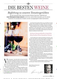 Titelbild der Ausgabe 5/2018 von DIE BESTEN WEINE: Begleitung zu unseren Tomatengerichten. Zeitschriften als Abo oder epaper bei United Kiosk online kaufen.