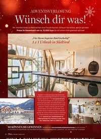 Titelbild der Ausgabe 1/2021 von ADVENTSVERLOSUNG: Wünsch dir was!. Zeitschriften als Abo oder epaper bei United Kiosk online kaufen.