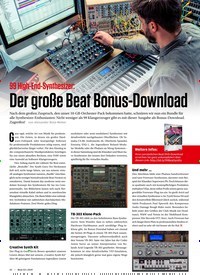 Titelbild der Ausgabe 3/2019 von 99 High-End-Synthesizer: Der große Beat Bonus-Download. Zeitschriften als Abo oder epaper bei United Kiosk online kaufen.
