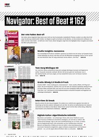 Titelbild der Ausgabe 6/2019 von INBEAT: Navigator: Best of Beat # 162. Zeitschriften als Abo oder epaper bei United Kiosk online kaufen.