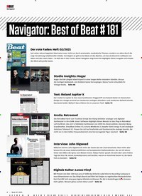 Titelbild der Ausgabe 2/2021 von INBEAT: Navigator: Best of Beat # 181. Zeitschriften als Abo oder epaper bei United Kiosk online kaufen.