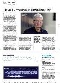 Titelbild der Ausgabe 8/2019 von Interview: Tim Cook: „Privatsphäre ist ein Menschenrecht!“. Zeitschriften als Abo oder epaper bei United Kiosk online kaufen.