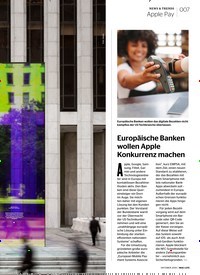 Titelbild der Ausgabe 11/2019 von NEWS & TRENDS: Apple Pay: Europäische Banken wollen Apple Konkurrenz machen. Zeitschriften als Abo oder epaper bei United Kiosk online kaufen.