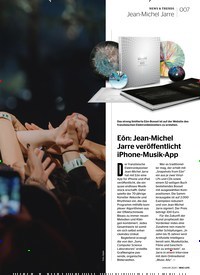 Titelbild der Ausgabe 2/2020 von NEWS & TRENDS: Jean-Michel Jarre: Eon: Jean-Michel Jarre veröffentlicht iPhone-Musik-App. Zeitschriften als Abo oder epaper bei United Kiosk online kaufen.