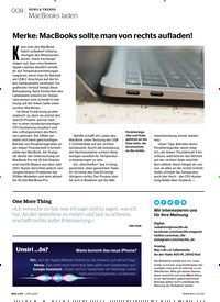 Titelbild der Ausgabe 7/2020 von Merke: MacBooks sollte man von rechts aufladen!. Zeitschriften als Abo oder epaper bei United Kiosk online kaufen.