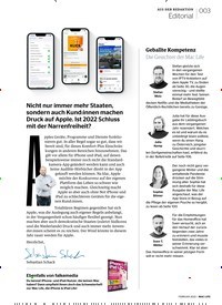 Titelbild der Ausgabe 3/2022 von Geballte Kompetenz. Zeitschriften als Abo oder epaper bei United Kiosk online kaufen.