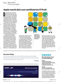 Titelbild der Ausgabe 8/2022 von Apple macht dich zum zertifizierten IT-Profi. Zeitschriften als Abo oder epaper bei United Kiosk online kaufen.