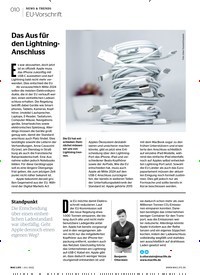 Titelbild der Ausgabe 8/2022 von Das Aus für den Lightning-Anschluss. Zeitschriften als Abo oder epaper bei United Kiosk online kaufen.