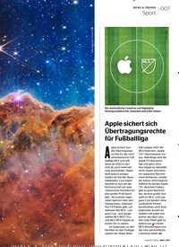 Titelbild der Ausgabe 9/2022 von Apple sichert sich Übertragungsrechte für Fußballliga. Zeitschriften als Abo oder epaper bei United Kiosk online kaufen.