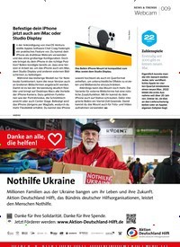 Titelbild der Ausgabe 3/2023 von Befestige dein iPhone jetzt auch am iMac oder Studio Display. Zeitschriften als Abo oder epaper bei United Kiosk online kaufen.