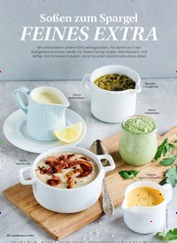 Titelbild der Ausgabe 2/2022 von Soßen zum Spargel FEINES EXTRA. Zeitschriften als Abo oder epaper bei United Kiosk online kaufen.