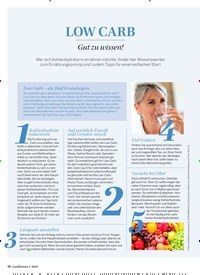 Titelbild der Ausgabe 1/2023 von LOW CARB. Zeitschriften als Abo oder epaper bei United Kiosk online kaufen.