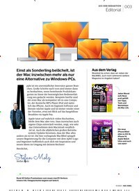 Titelbild der Ausgabe 1/2023 von Einst als Sonderling belächelt, ist der Mac inzwischen mehr als nur eine Alternative zu Windows-PCs.. Zeitschriften als Abo oder epaper bei United Kiosk online kaufen.