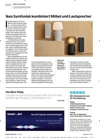 Titelbild der Ausgabe 3/2019 von Lautsprecher: Ikea Symfonisk kombiniert Möbel und Lautsprecher. Zeitschriften als Abo oder epaper bei United Kiosk online kaufen.