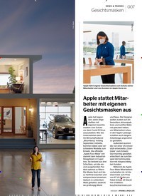 Titelbild der Ausgabe 4/2020 von NEWS & TRENDS: Gesichtsmasken: Apple stattet Mitarbeiter mit eigenen Gesichtsmasken aus. Zeitschriften als Abo oder epaper bei United Kiosk online kaufen.