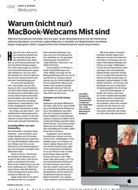 Titelbild der Ausgabe 4/2020 von NEWS & TRENDS: Webcams: Warum (nicht nur) MacBook-Webcams Mist sind. Zeitschriften als Abo oder epaper bei United Kiosk online kaufen.
