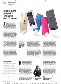 Titelbild der Ausgabe 4/2020 von NEWS & TRENDS: iPod touch: Die iPod-Ära neigt sich endgültig dem Ende zu. Zeitschriften als Abo oder epaper bei United Kiosk online kaufen.
