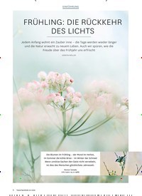 Titelbild der Ausgabe 2/2022 von FRÜHLING: DIE RÜCKKEHR DES LICHTS. Zeitschriften als Abo oder epaper bei United Kiosk online kaufen.