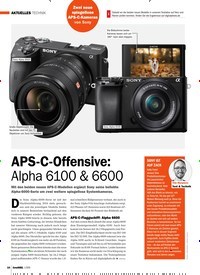 Titelbild der Ausgabe 1/2020 von AKTUELLES TECHNIK: APS-C-Offensive: Alpha 6100 & 6600. Zeitschriften als Abo oder epaper bei United Kiosk online kaufen.