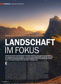 Titelbild der Ausgabe 1/2020 von LANDSCHAFTSFOTOGRAFIE: DIE BESTEN FOTOREZEPTE FÜR JEDE SITUATION: LANDSCHAFT IM FOKUS. Zeitschriften als Abo oder epaper bei United Kiosk online kaufen.