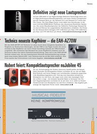 Titelbild der Ausgabe 2/2020 von Technics neueste Kopfhörer – die EAH-AZ70W. Zeitschriften als Abo oder epaper bei United Kiosk online kaufen.
