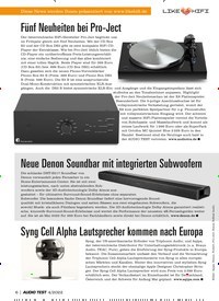 Titelbild der Ausgabe 4/2022 von Fünf Neuheiten bei Pro-Ject. Zeitschriften als Abo oder epaper bei United Kiosk online kaufen.